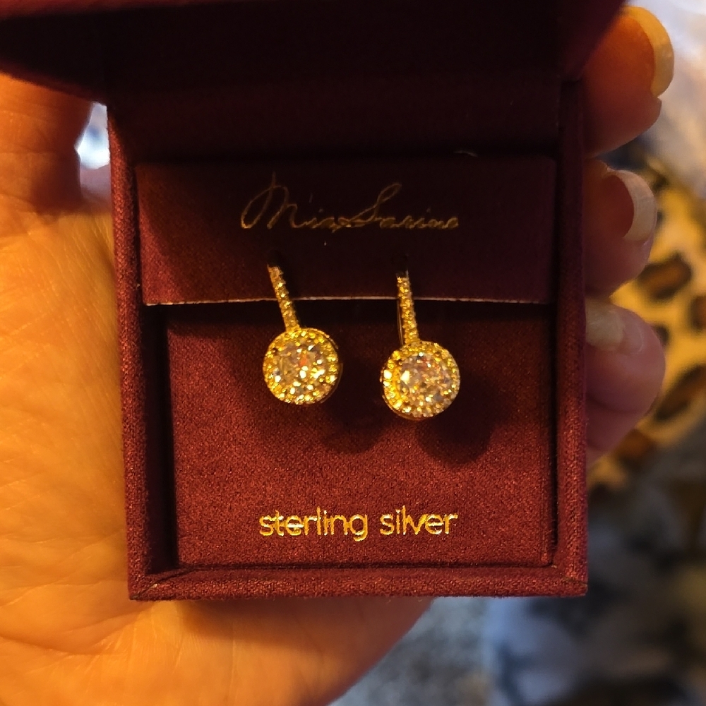 Sterling Silver Earrings - Sparkling White